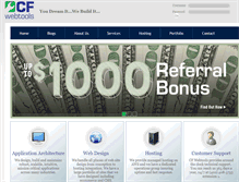 Tablet Screenshot of cfwebtools.com